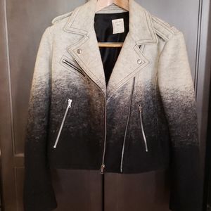 Ombre Wool Moto Jacket